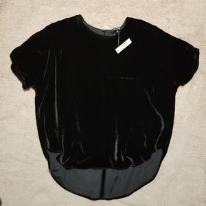 Madewell Velvet Tulip Hem Top